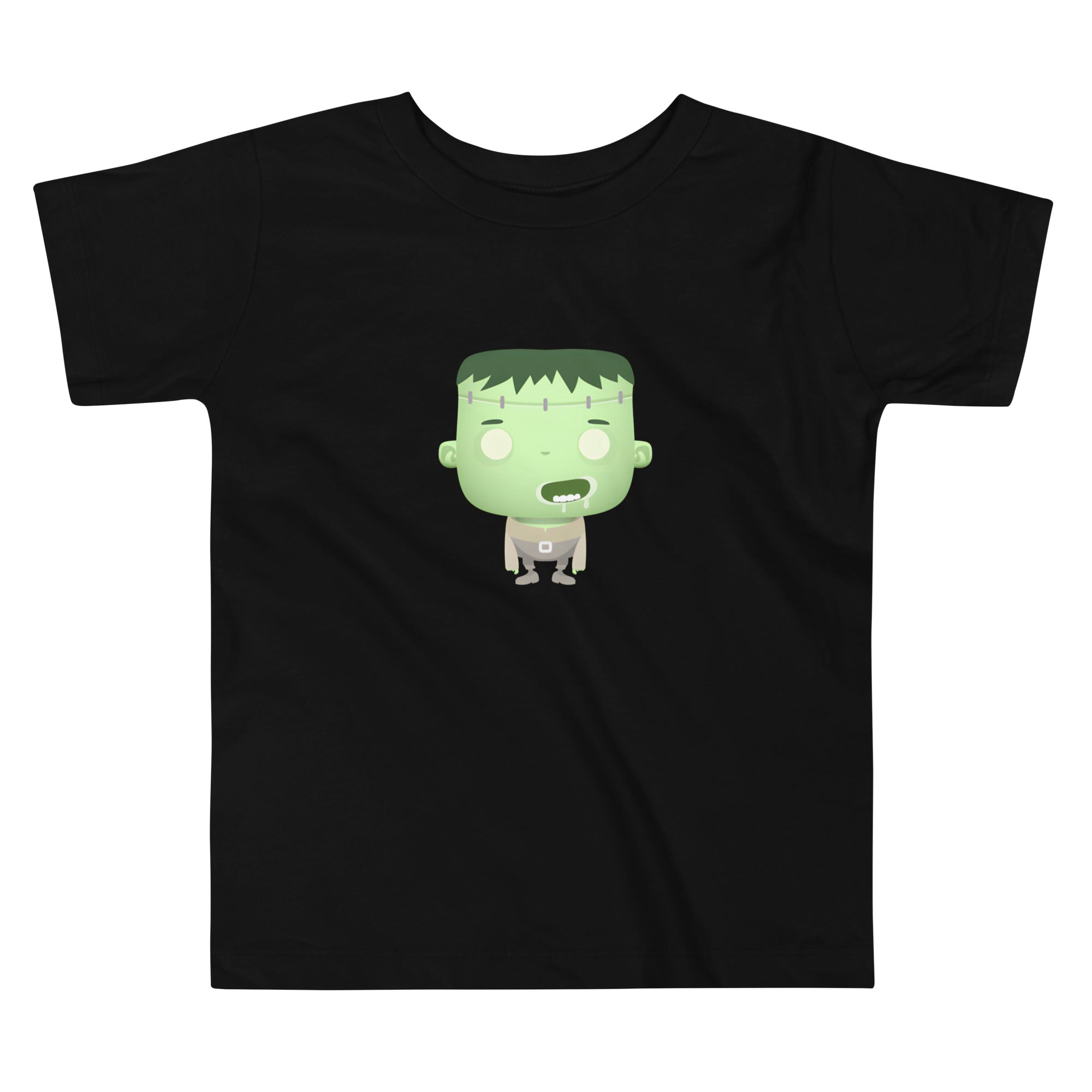 Toddler Short Sleeve Tee-Spooky Halloween Monster-Franky