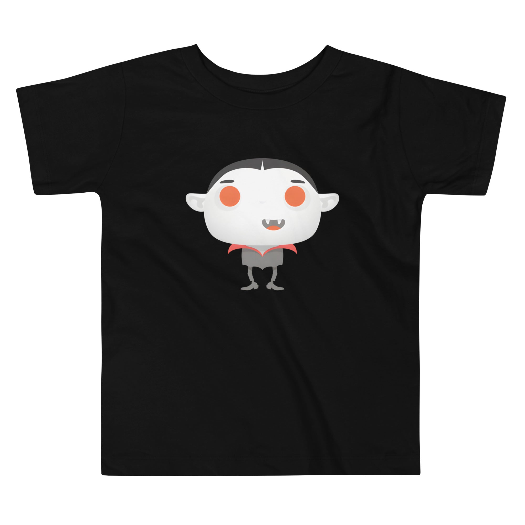 Toddler Short Sleeve Tee-Spooky Halloween Monster-Vampire