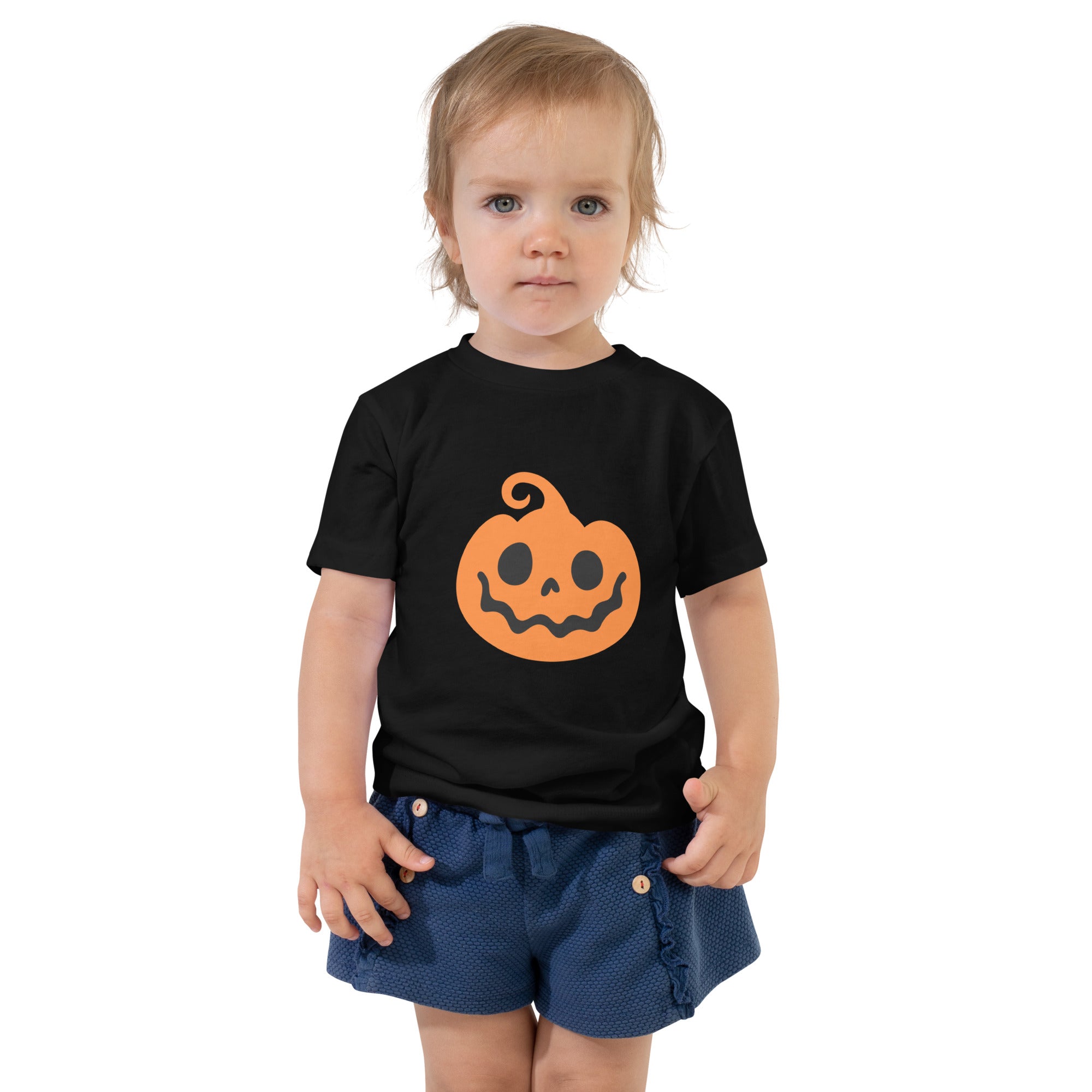 Toddler Short Sleeve Tee-Scary Pumpkin III