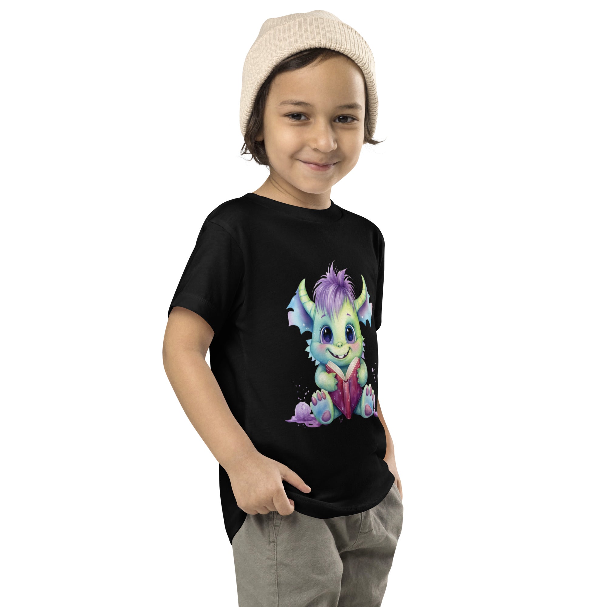 Toddler Short Sleeve Tee- Happy Monster