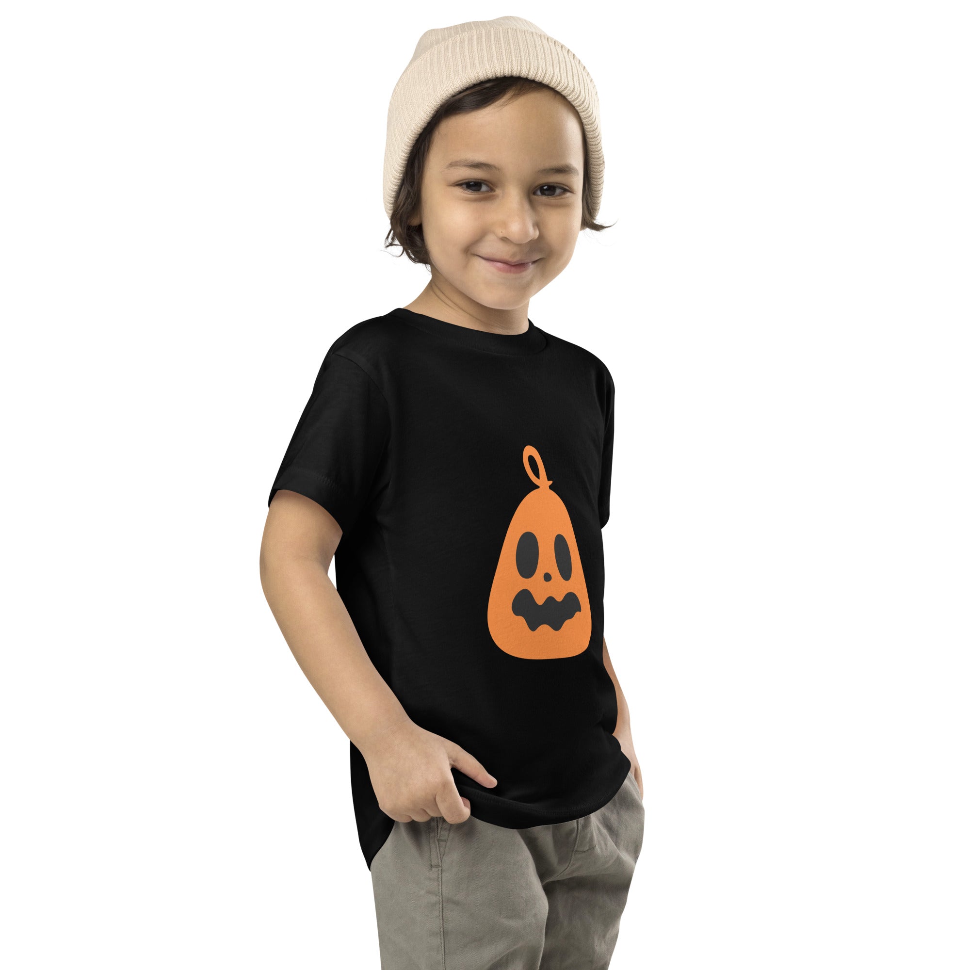 Toddler Short Sleeve Tee-Scary Pumpkin IV