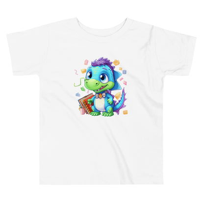 Toddler Short Sleeve Tee- Cute Dinosaur