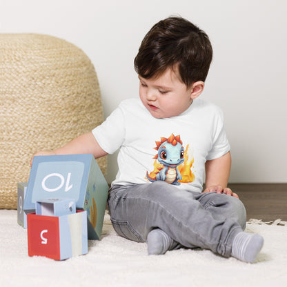Toddler Short Sleeve Tee- Cute Dinosaur