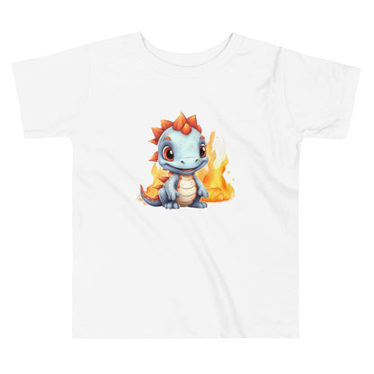 Toddler Short Sleeve Tee- Cute Dinosaur