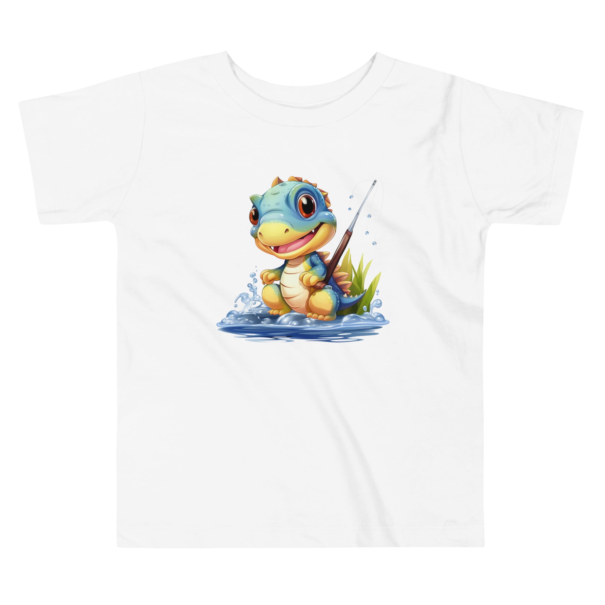 Toddler Short Sleeve Tee- Cute Dinosaur