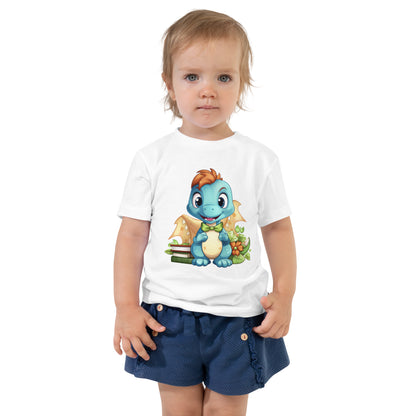 Toddler Short Sleeve Tee- Cute Dinosaur