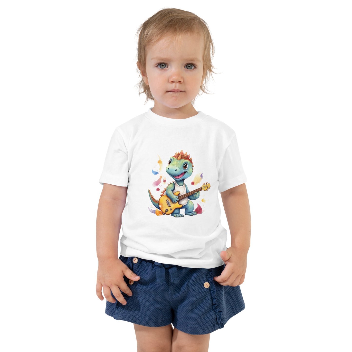 Toddler Short Sleeve Tee- Cute Dinosaur