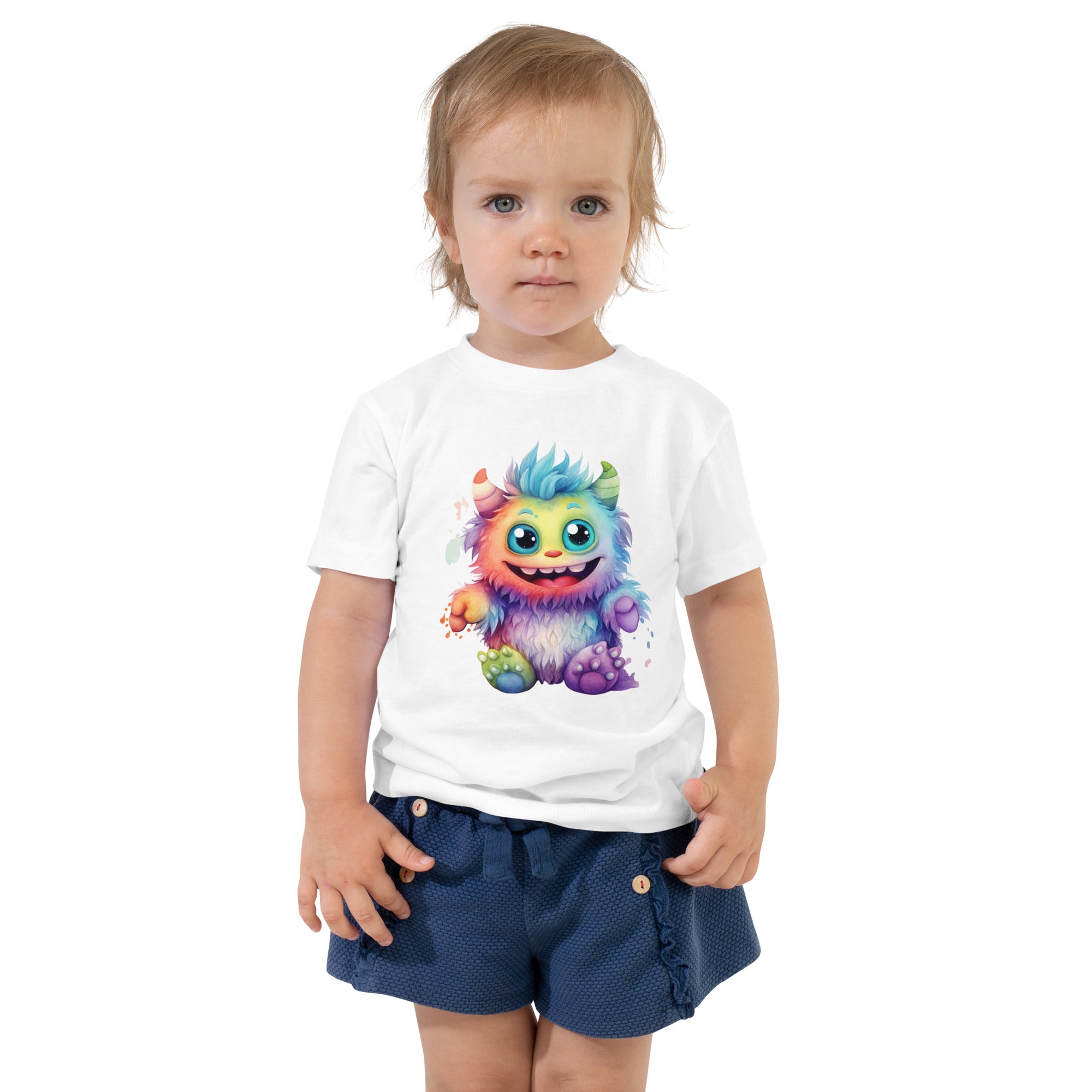 Toddler Short Sleeve Tee- Happy Monster