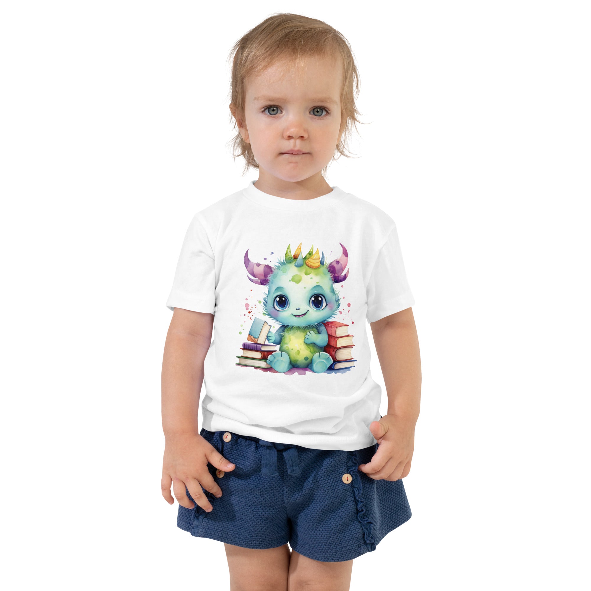 Toddler Short Sleeve Tee- Happy Monster