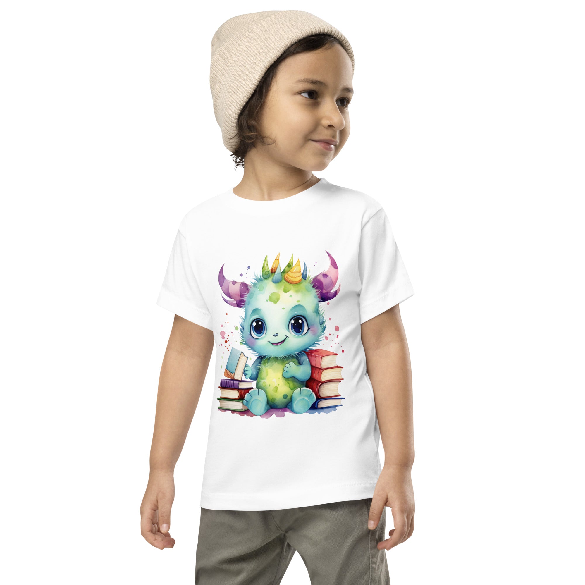 Toddler Short Sleeve Tee- Happy Monster