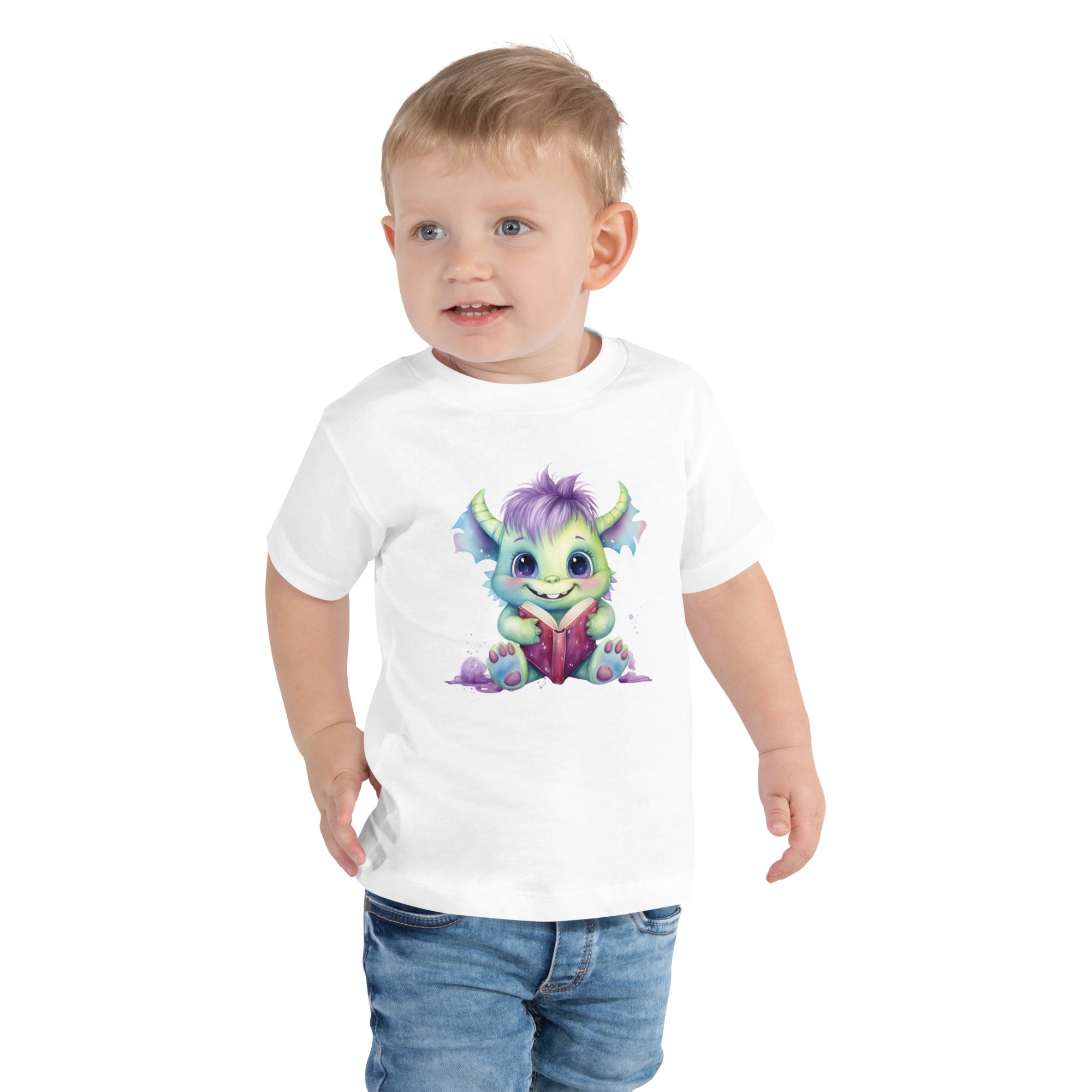 Toddler Short Sleeve Tee- Happy Monster