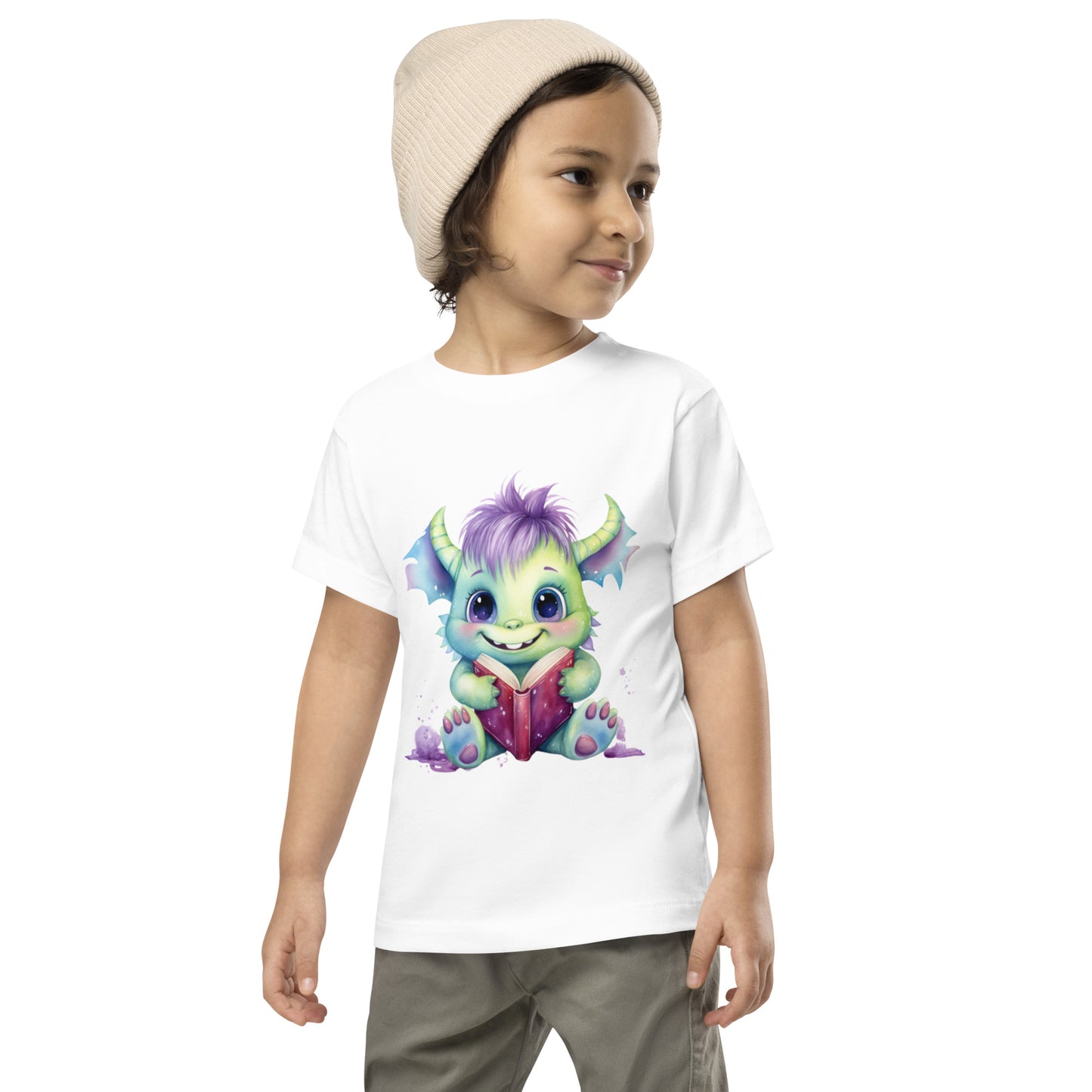 Toddler Short Sleeve Tee- Happy Monster