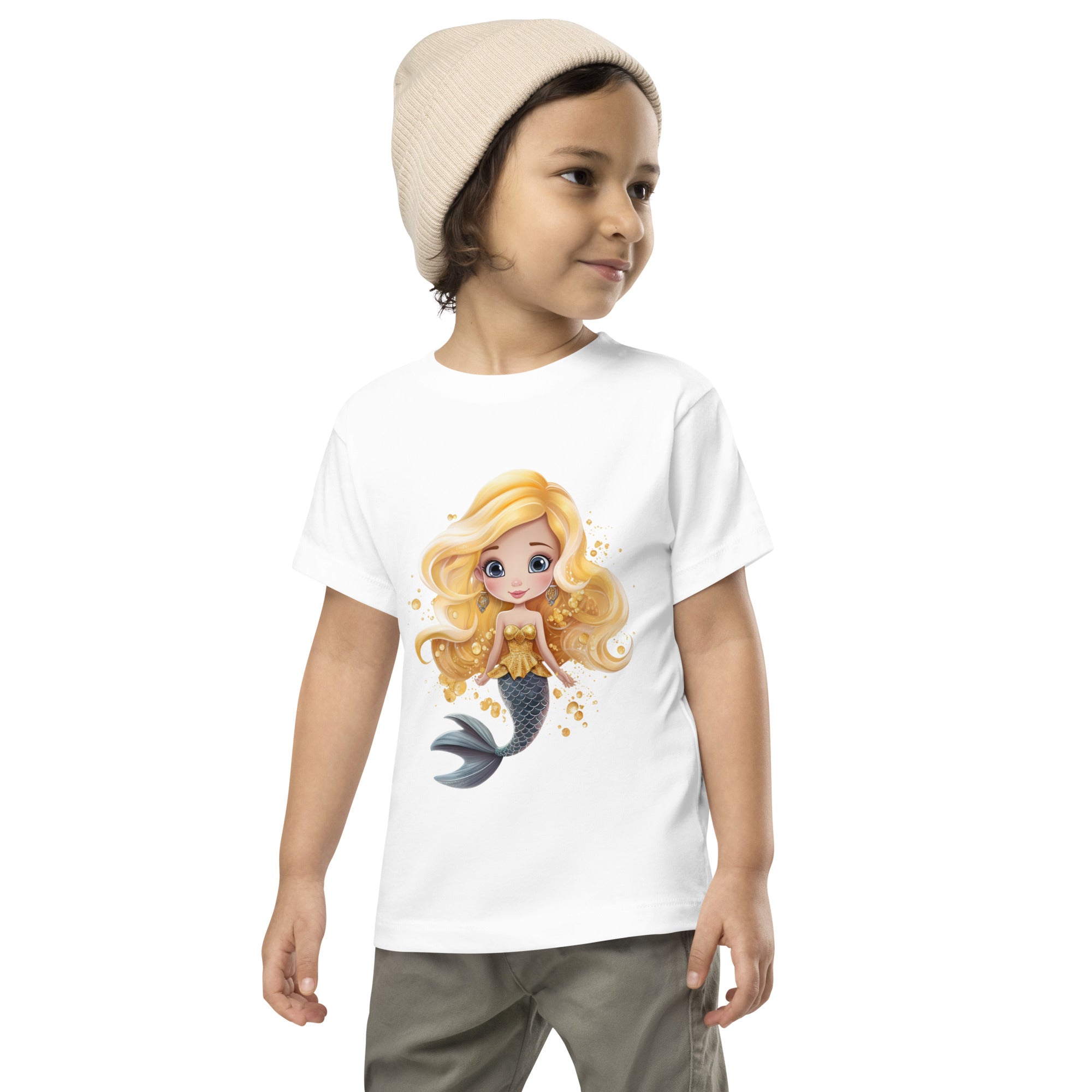 Toddler Short Sleeve Tee- Cute Mermaid