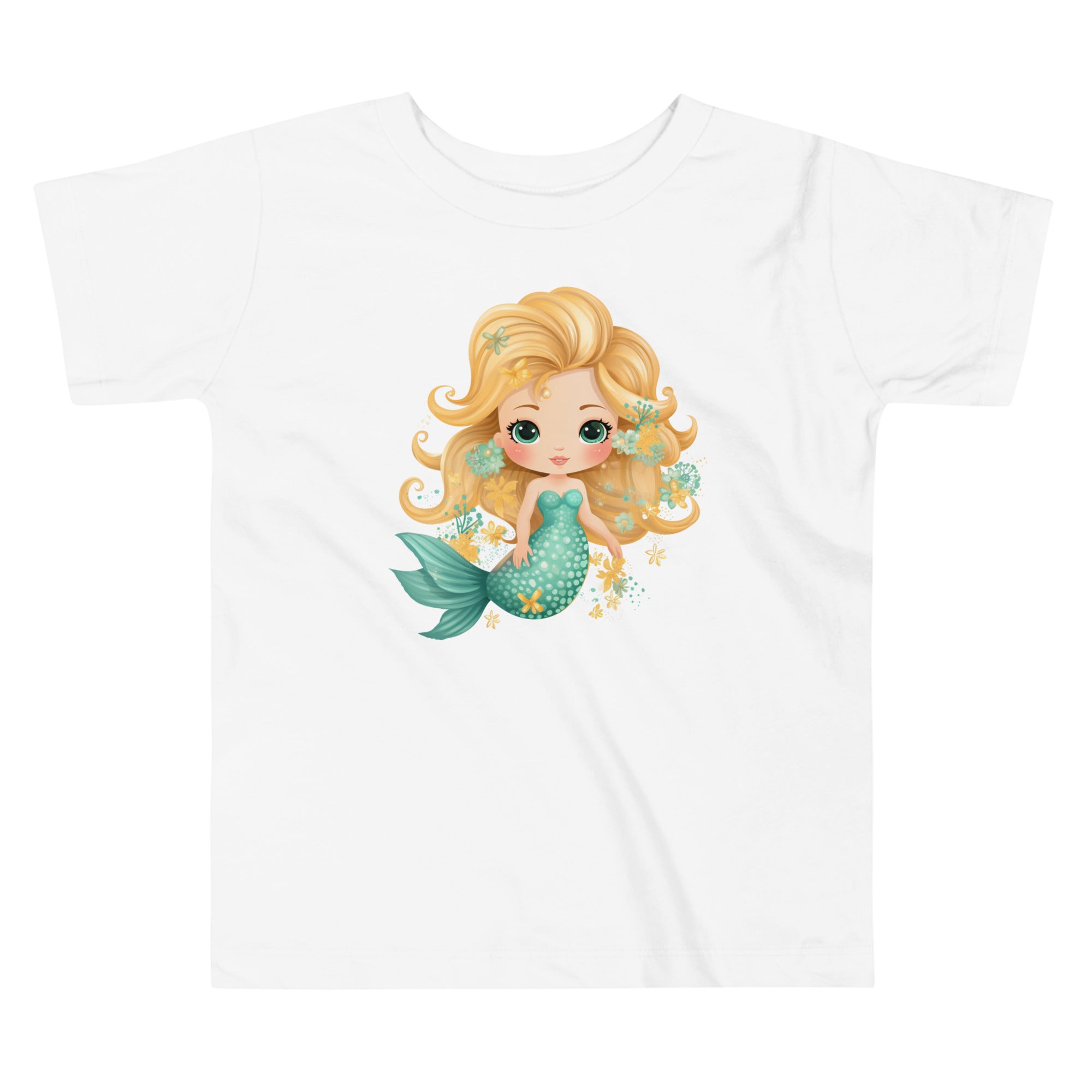 Toddler Short Sleeve Tee- Cute Mermaid