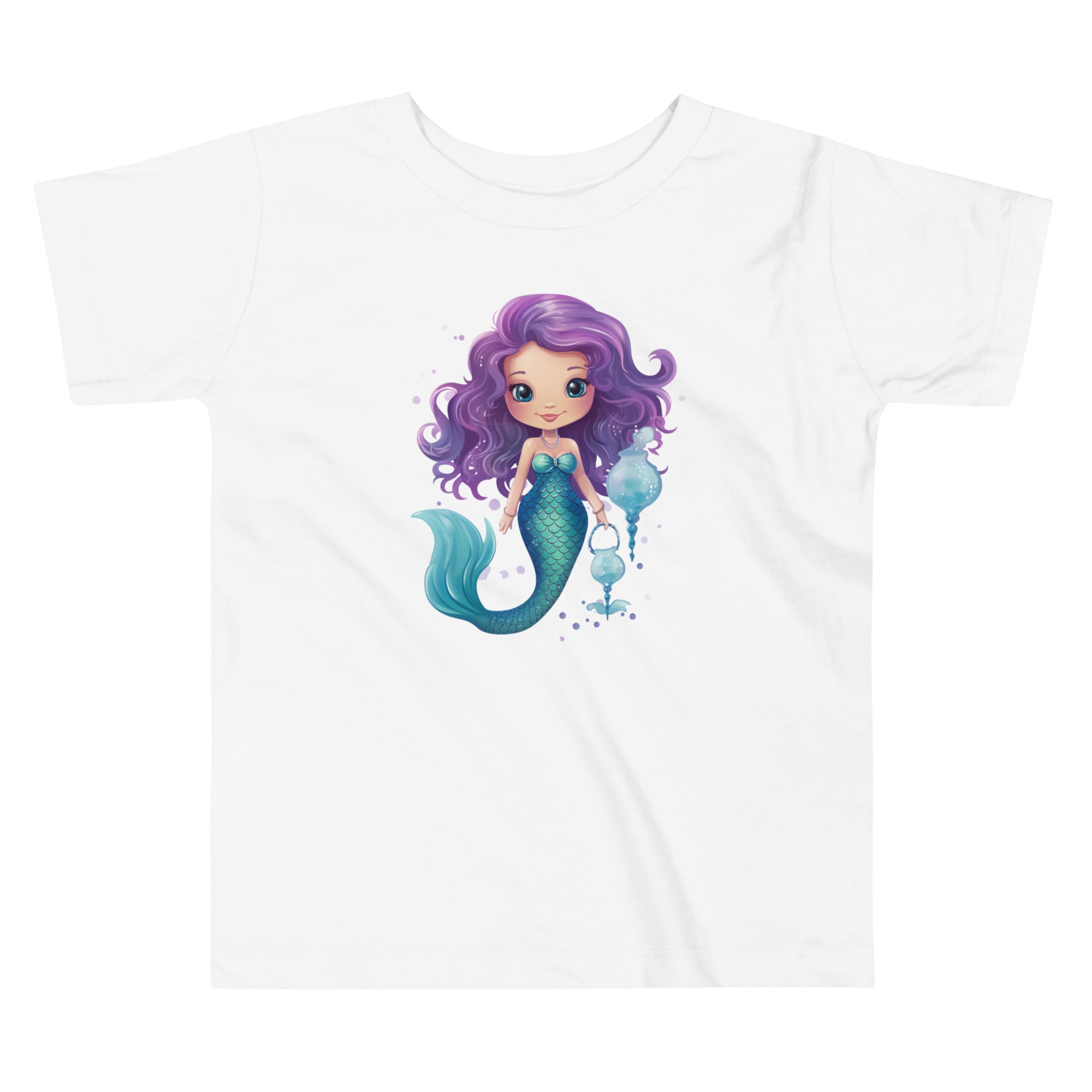 Toddler Short Sleeve Tee- Cute Mermaid