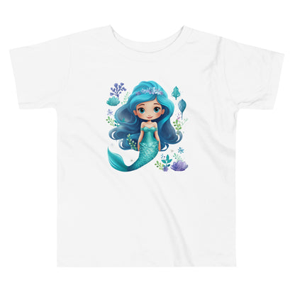 Toddler Short Sleeve Tee- Cute Mermaid