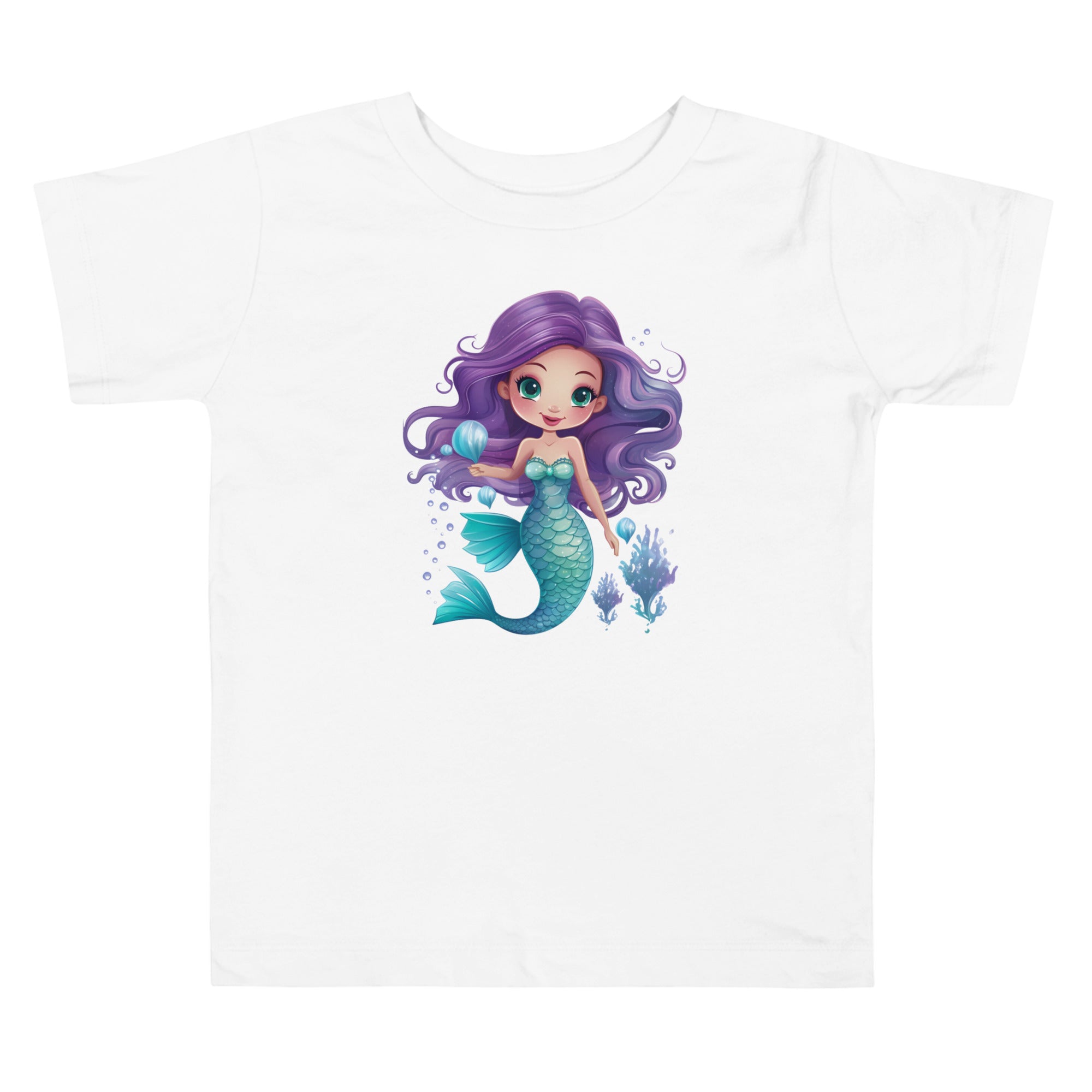 Toddler Short Sleeve Tee- Cute Mermaid