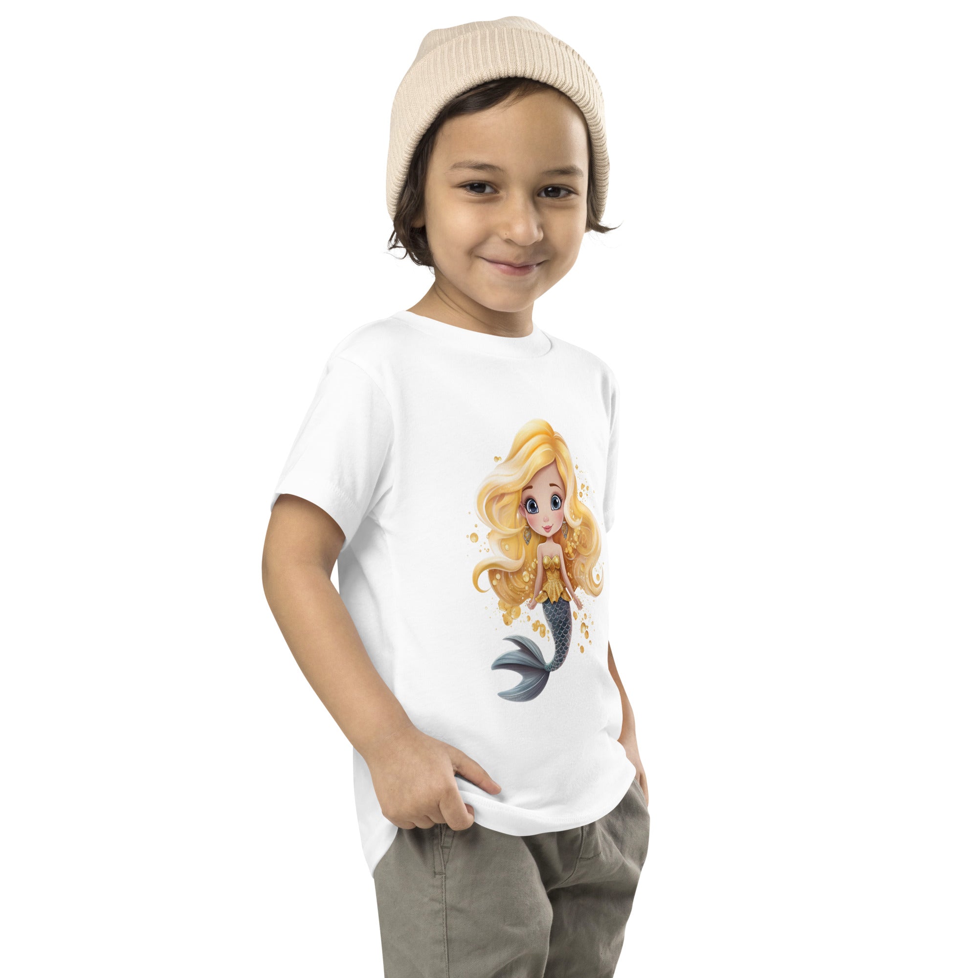 Toddler Short Sleeve Tee- Cute Mermaid