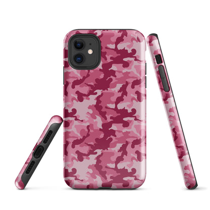 Tough Case for iPhone®- Camo Dark Pink