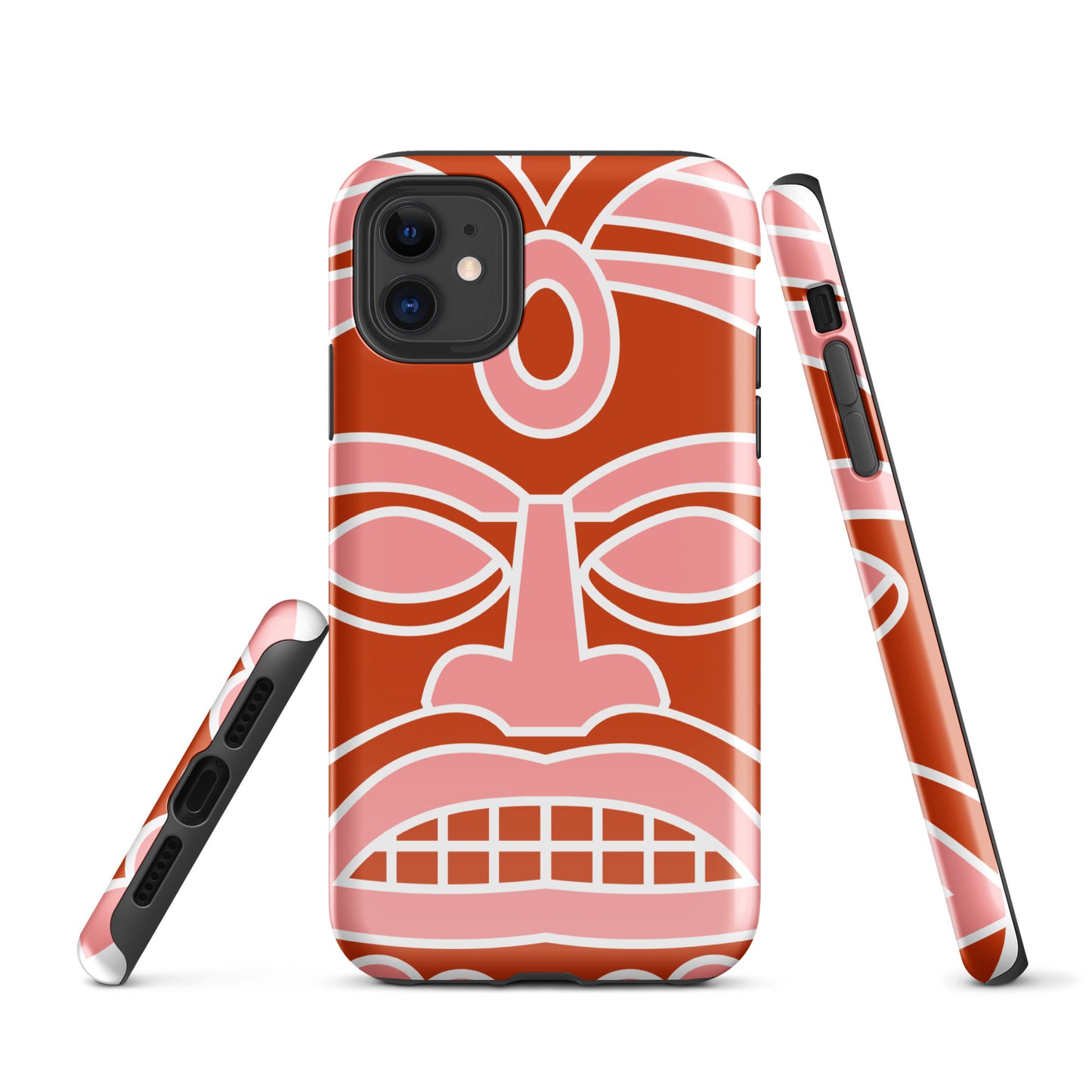 Tough Case for iPhone®- Totem Mask Red