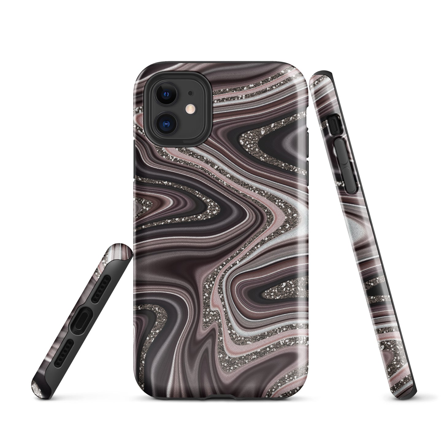 Tough Case for iPhone®- Abstract Leather