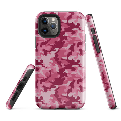 Tough Case for iPhone®- Camo Dark Pink