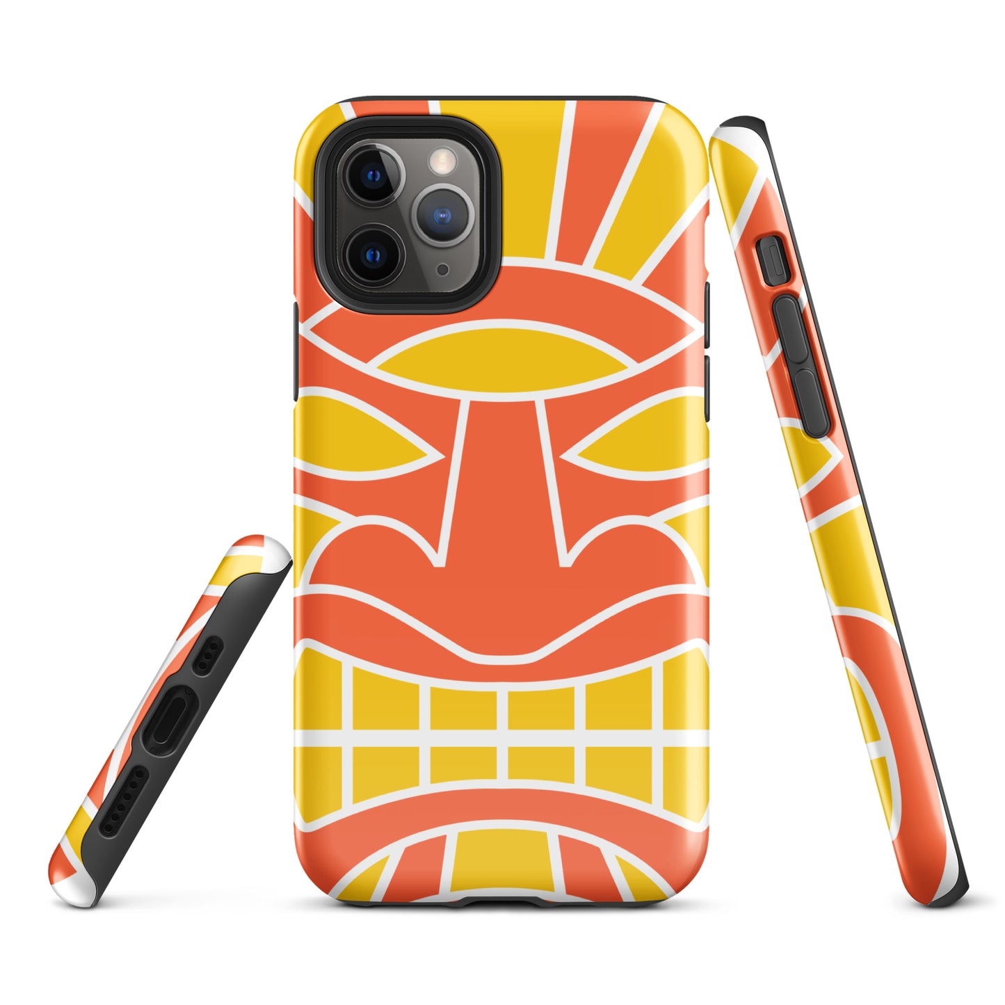Tough Case for iPhone®- Totem Mask Orange