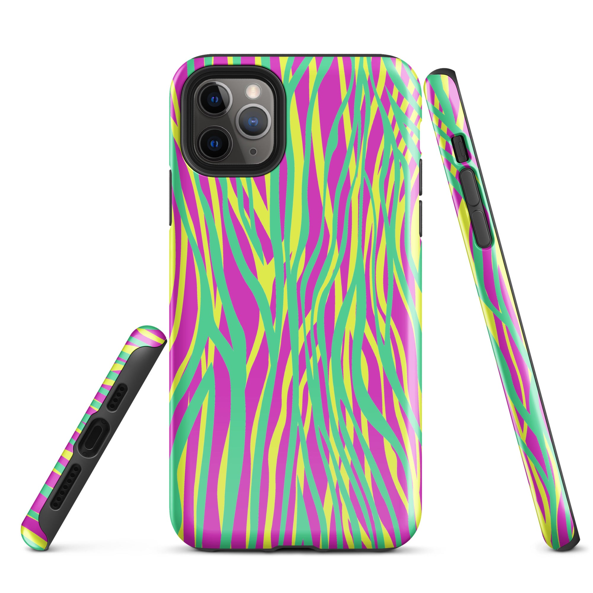 Tough Case for iPhone®- Funky Zebra Pattern 02