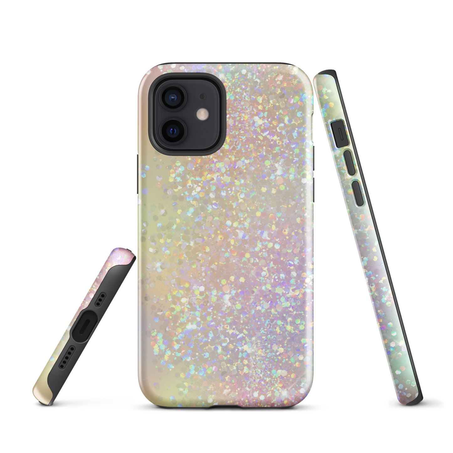 Tough Case for iPhone®- Rainbow Glitter Pattern I