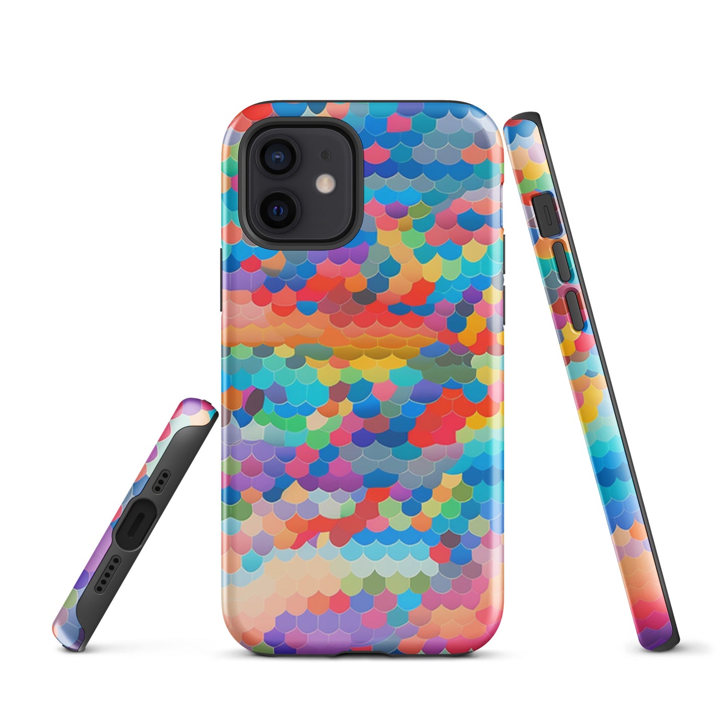 Tough Case for iPhone®- Rainbow Cloud Pattern III