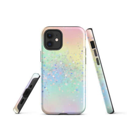 Tough Case for iPhone®- Rainbow Glitter Pattern II