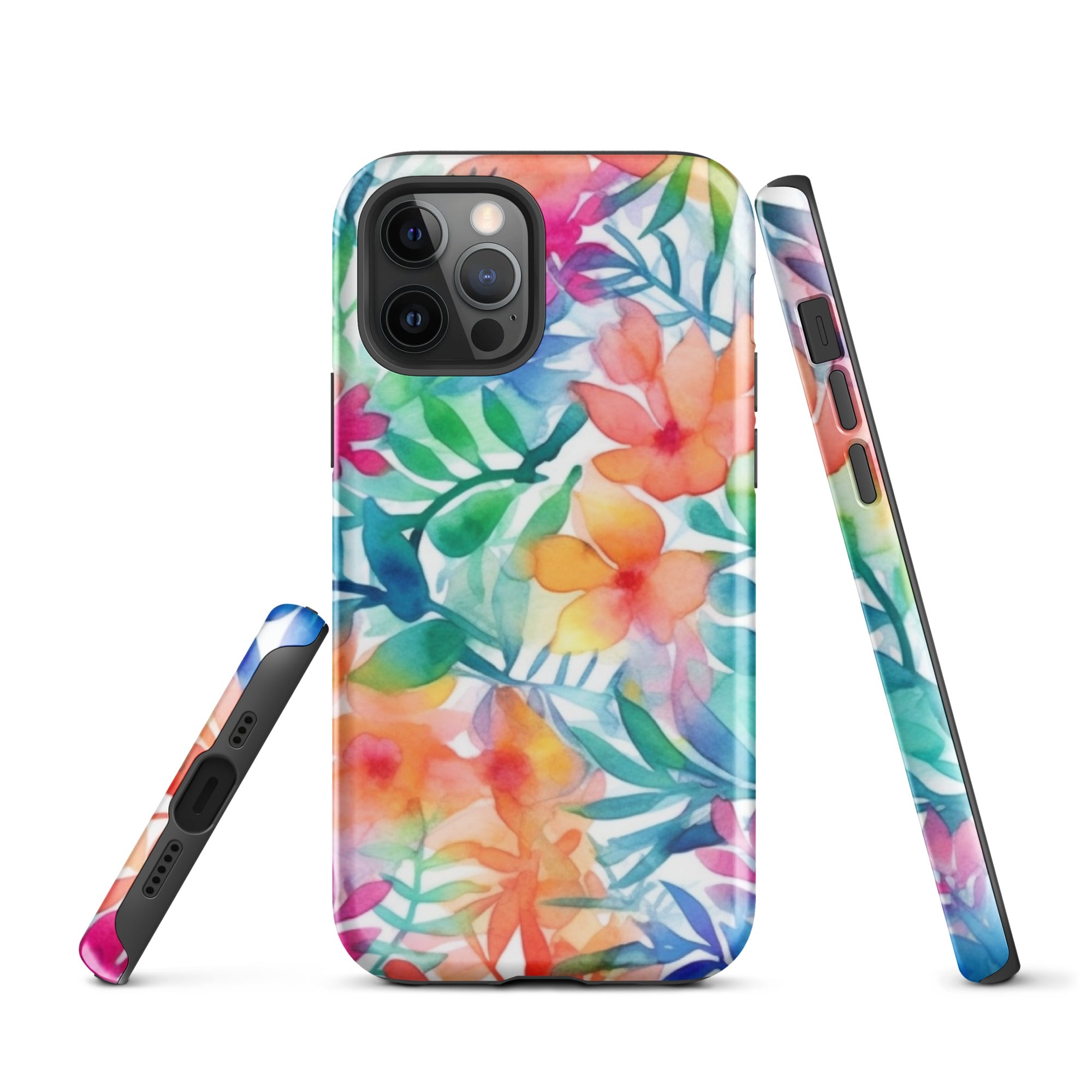 Tough Case for iPhone®- Floral Pattern 03