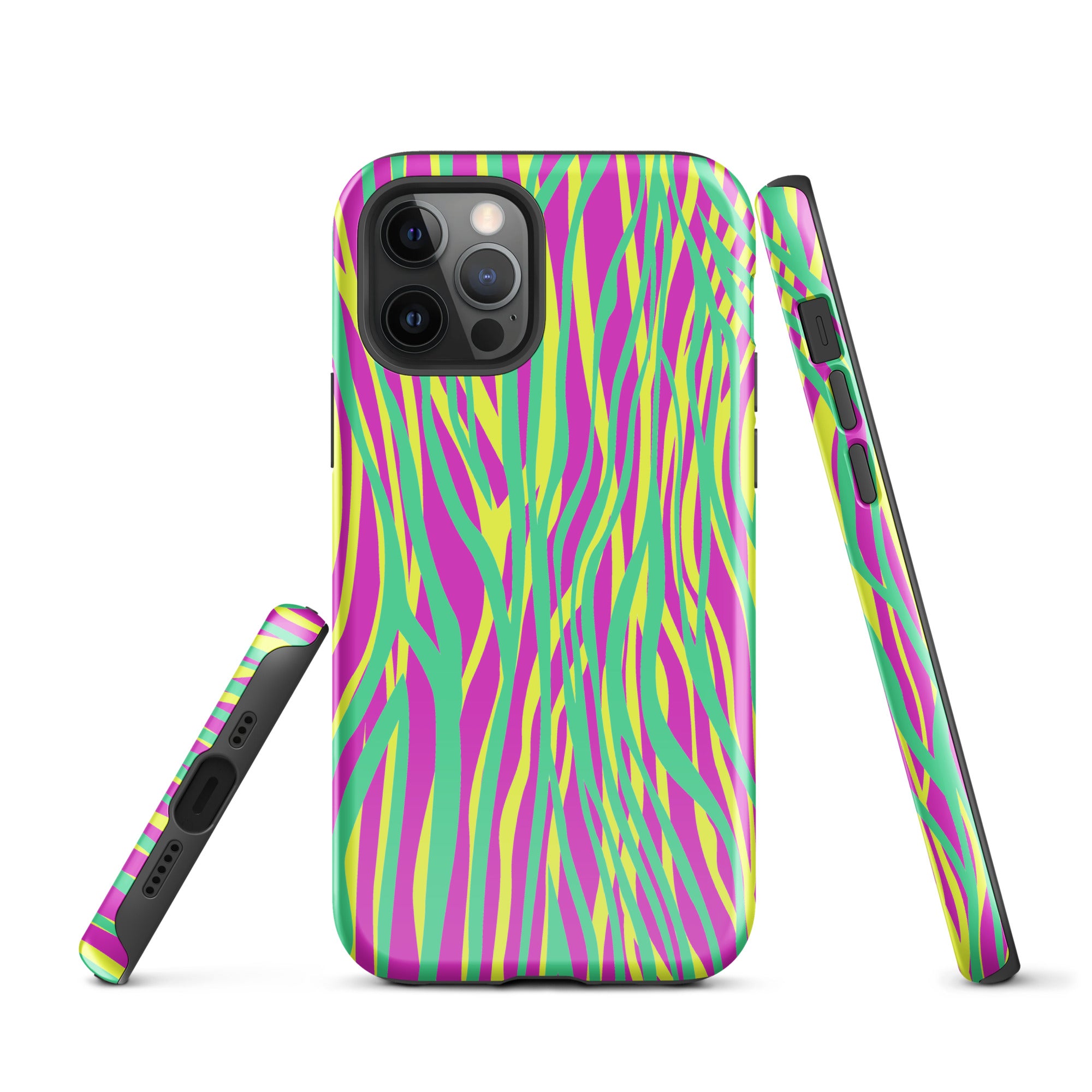 Tough Case for iPhone®- Funky Zebra Pattern 02