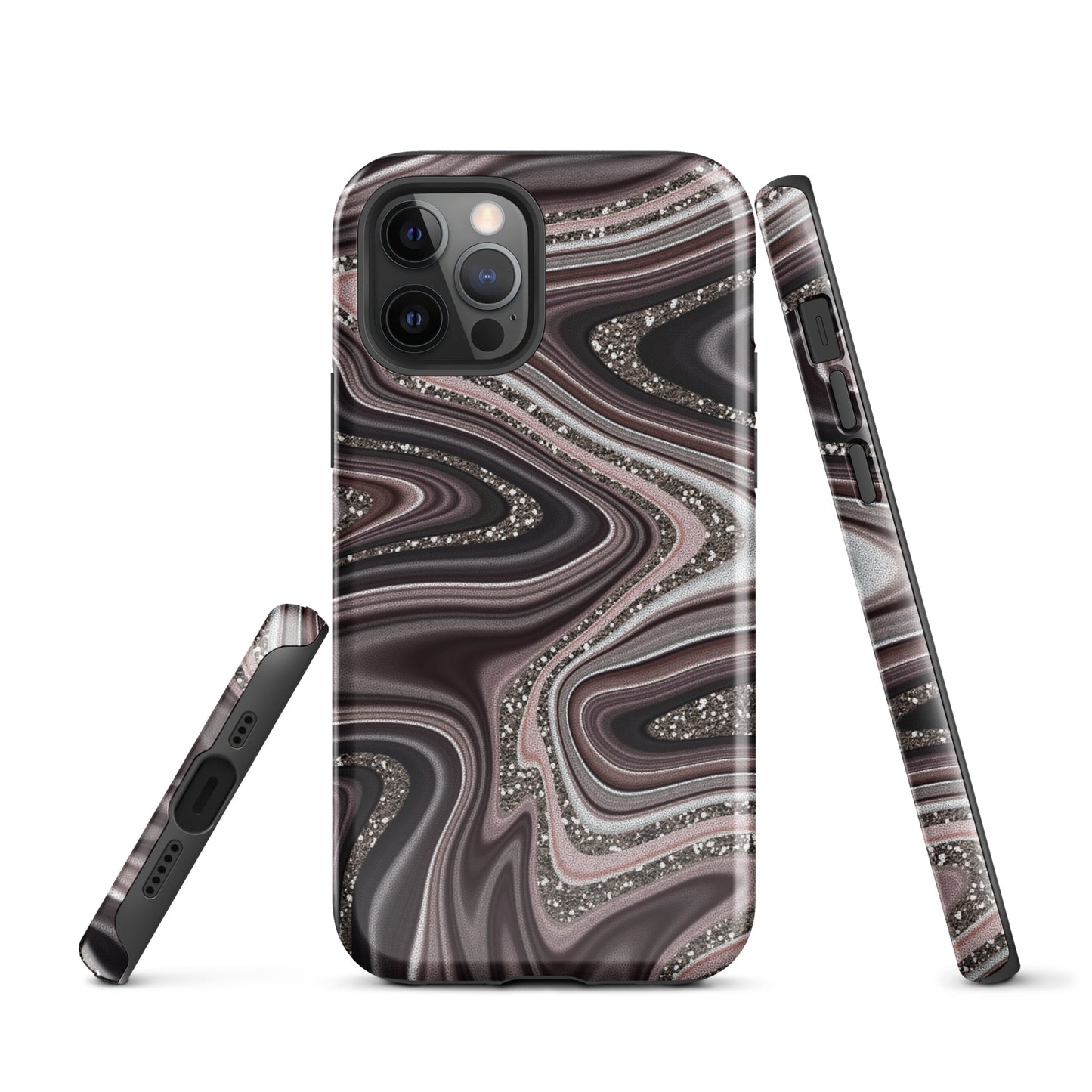 Tough Case for iPhone®- Abstract Leather