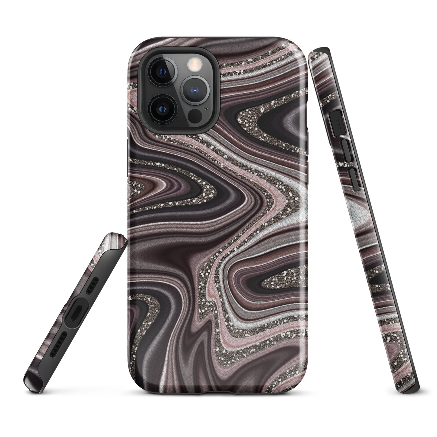 Tough Case for iPhone®- Abstract Leather
