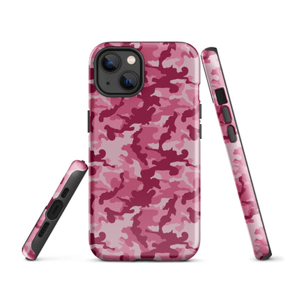Tough Case for iPhone®- Camo Dark Pink