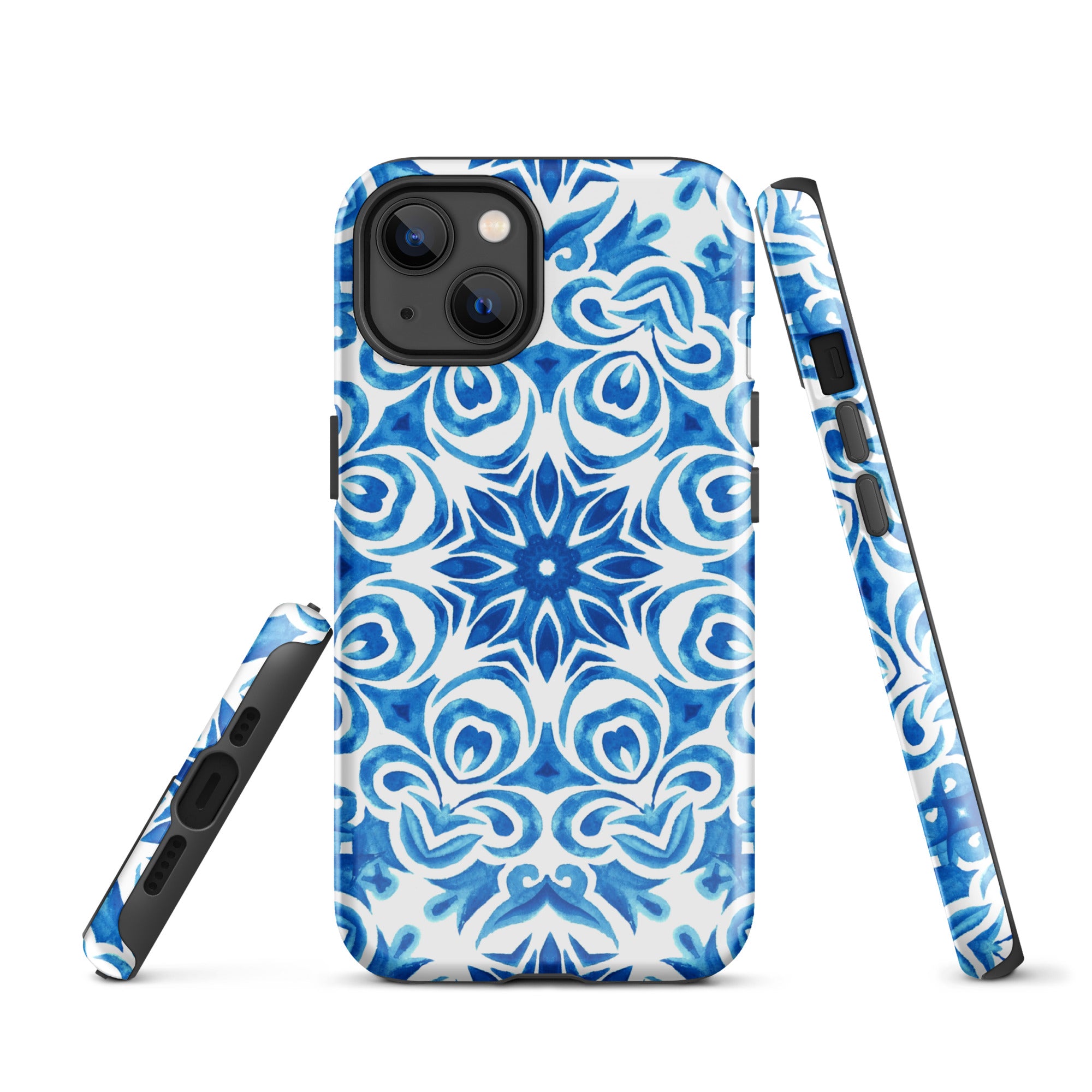 Tough Case for iPhone®- Majolica Pattern II