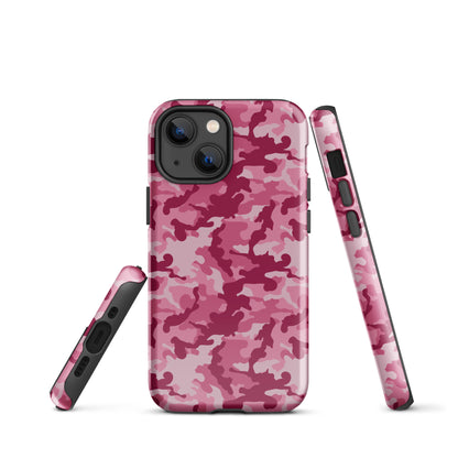 Tough Case for iPhone®- Camo Dark Pink