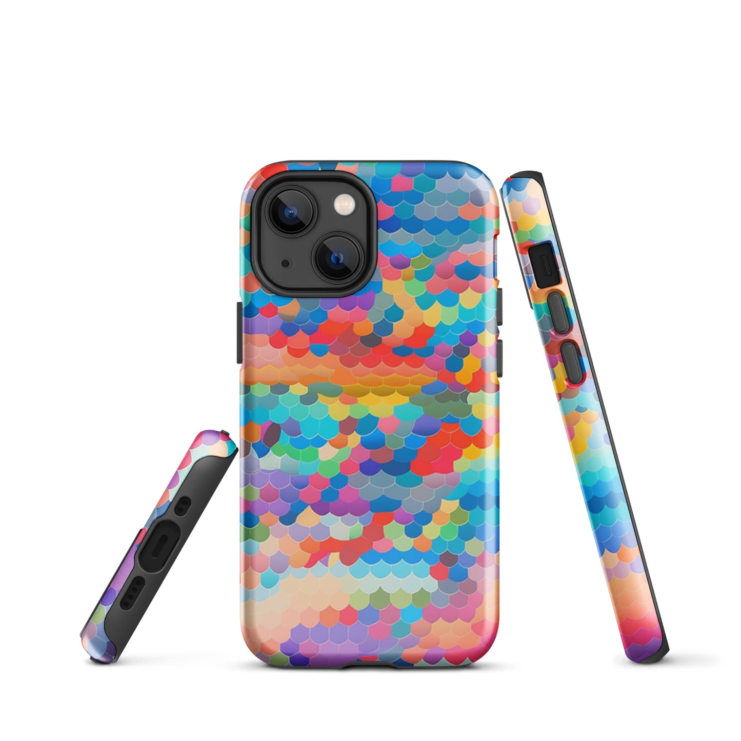 Tough Case for iPhone®- Rainbow Cloud Pattern III