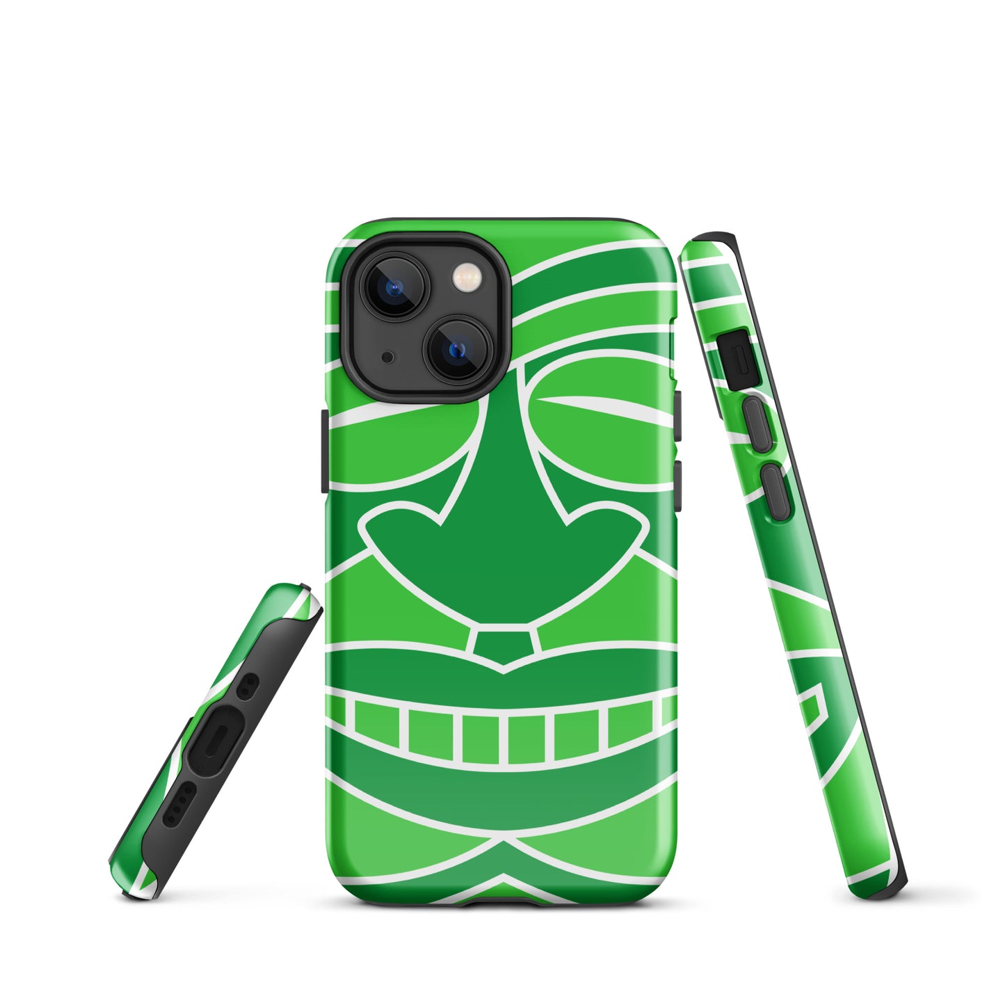 Tough Case for iPhone®- Totem Mask Green
