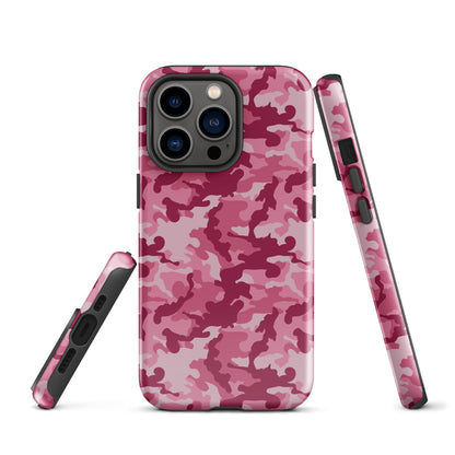 Tough Case for iPhone®- Camo Dark Pink