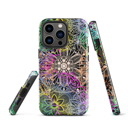 Tough Case for iPhone®- Multicolour Mandala