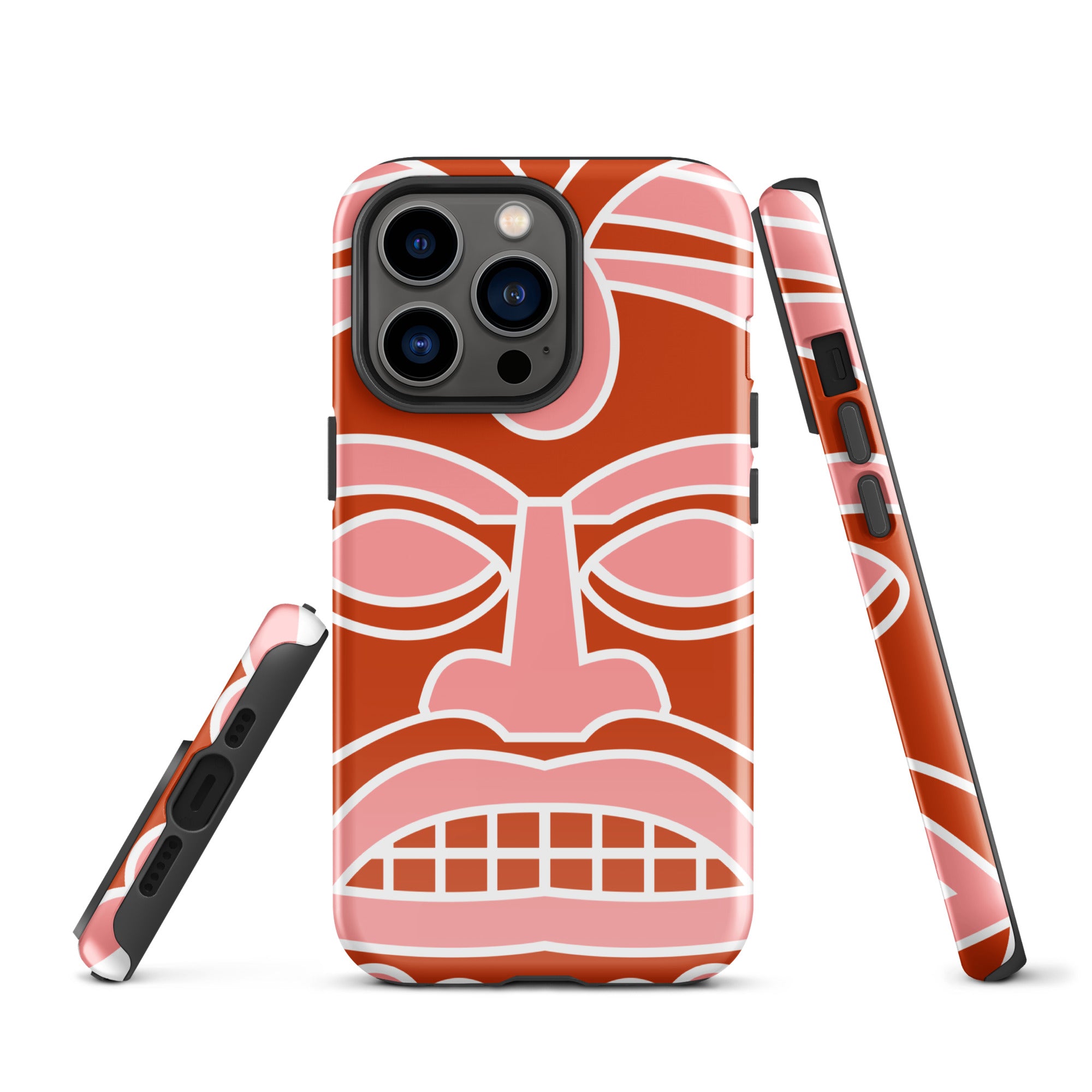 Tough Case for iPhone®- Totem Mask Red