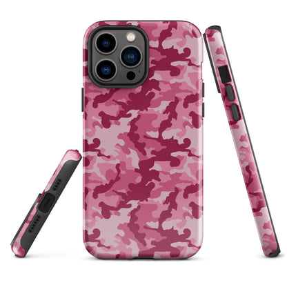Tough Case for iPhone®- Camo Dark Pink