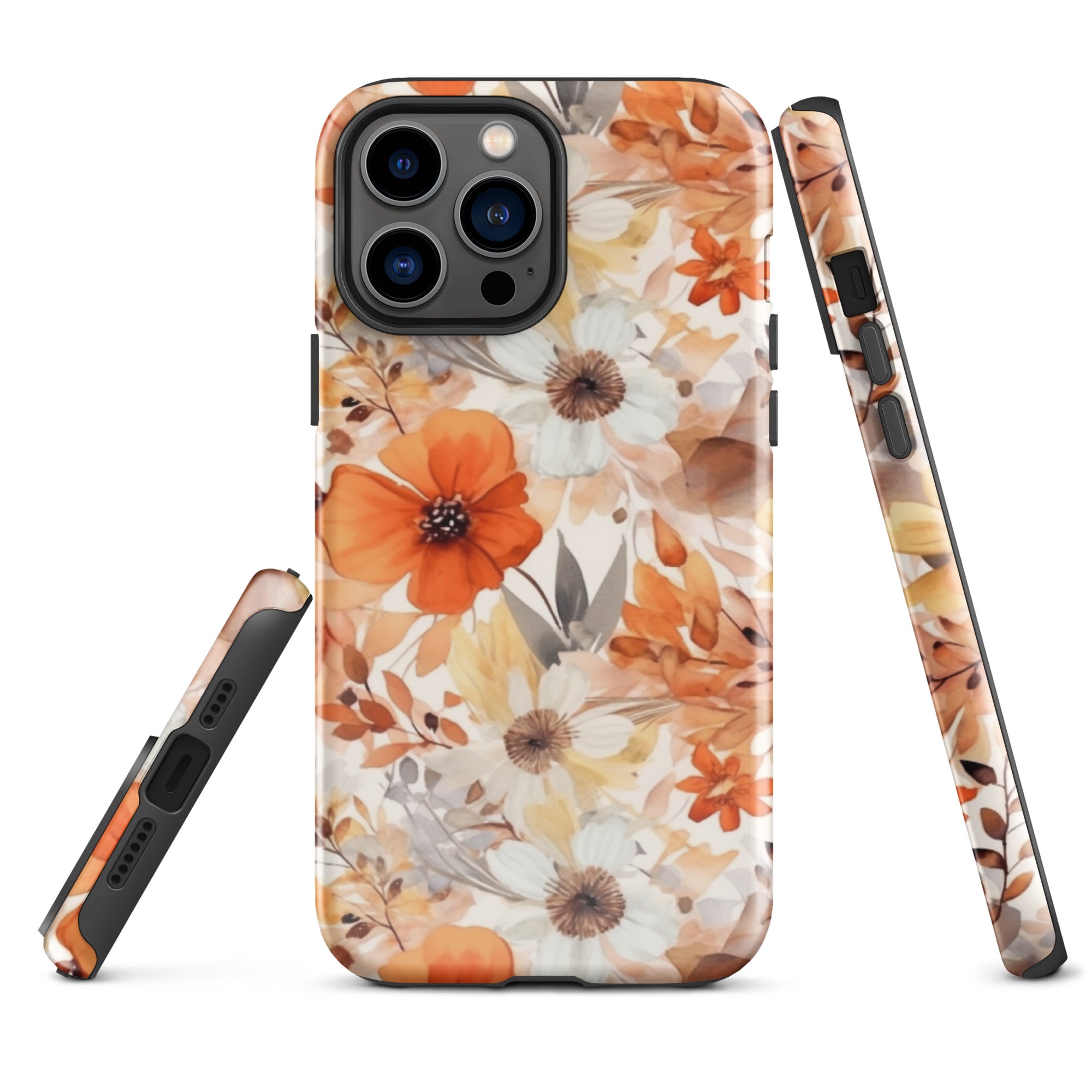 Tough Case for iPhone®- Floral Pattern 01