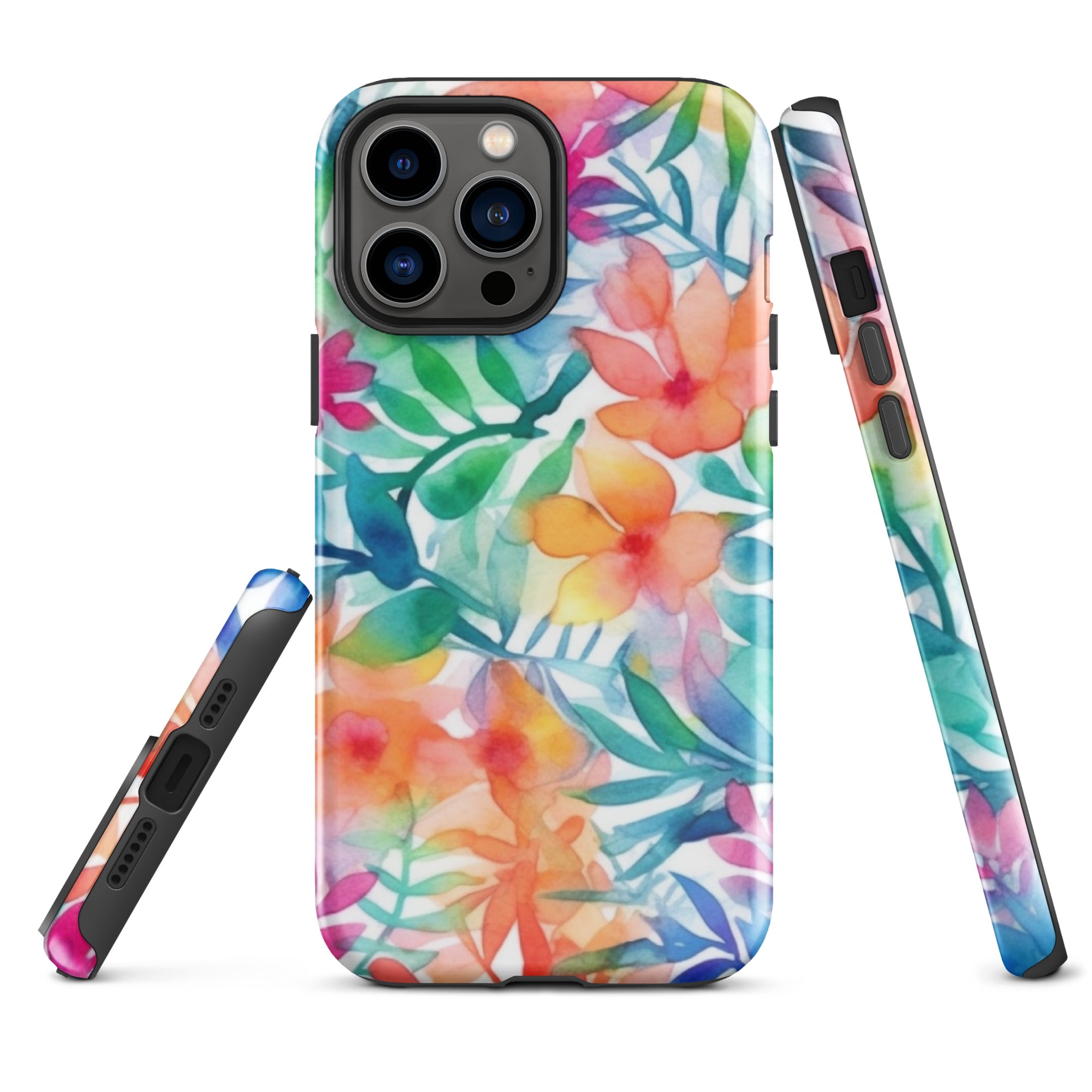 Tough Case for iPhone®- Floral Pattern 03