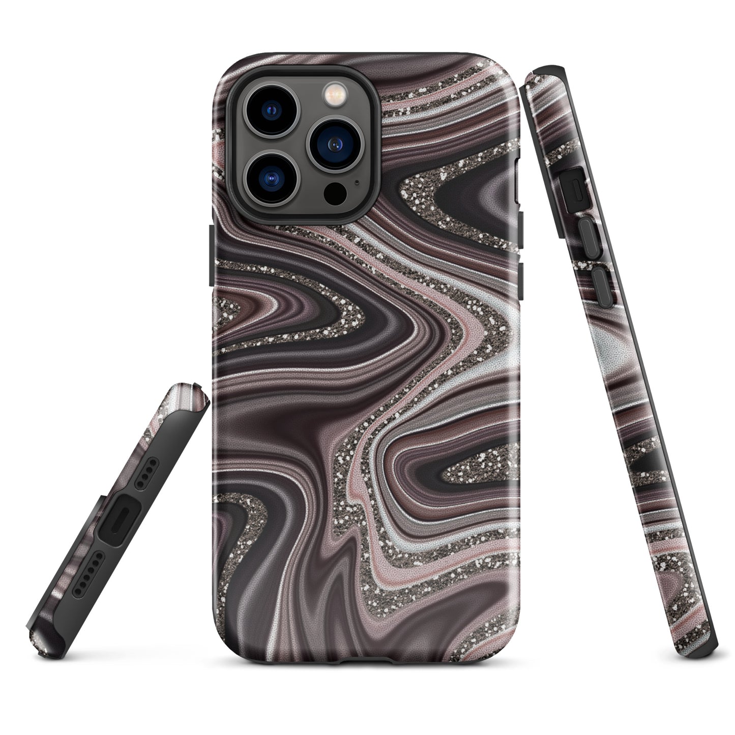 Tough Case for iPhone®- Abstract Leather