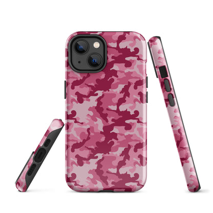 Tough Case for iPhone®- Camo Dark Pink
