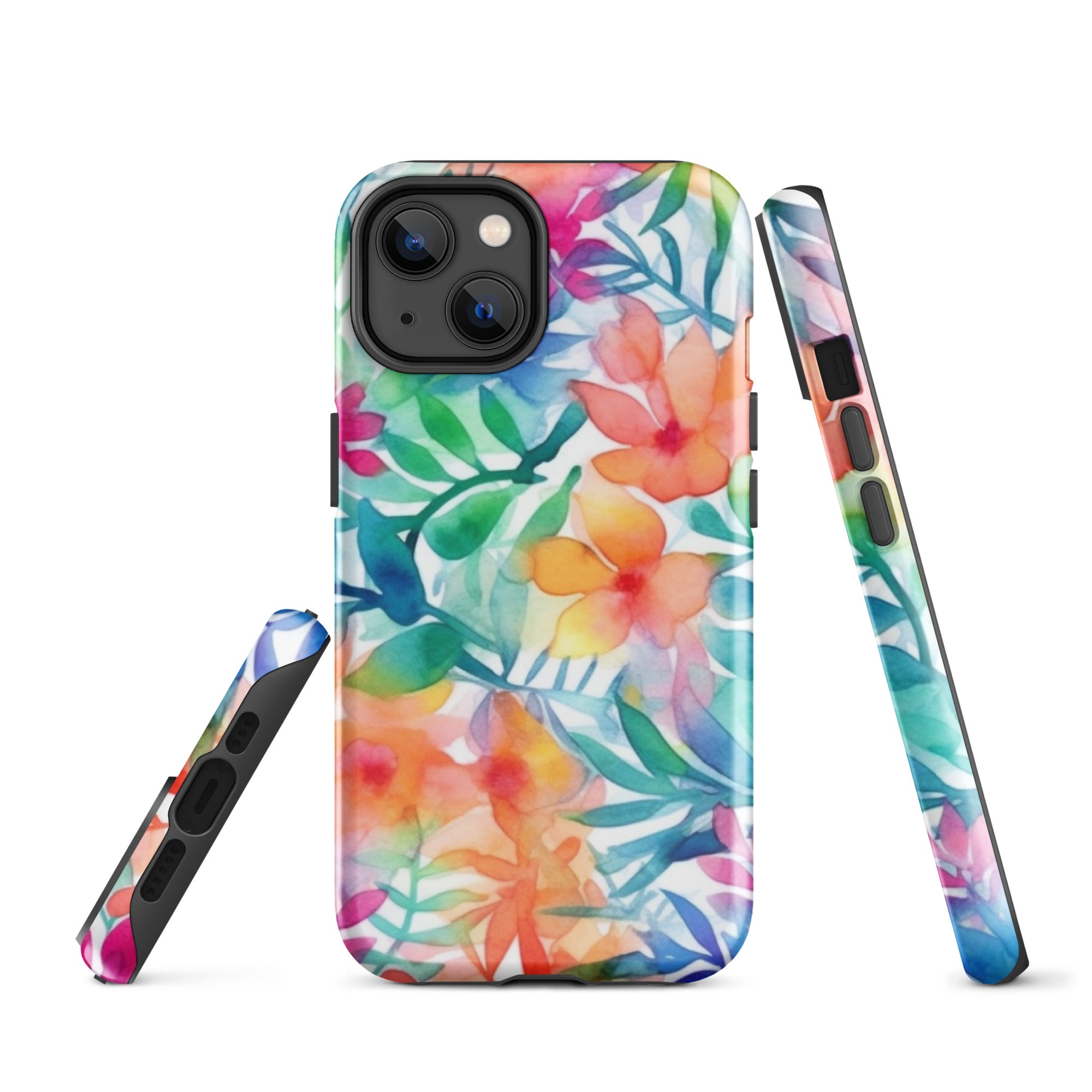 Tough Case for iPhone®- Floral Pattern III