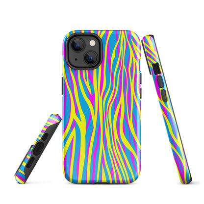 Tough Case for iPhone®- Funky Zebra Pattern IV
